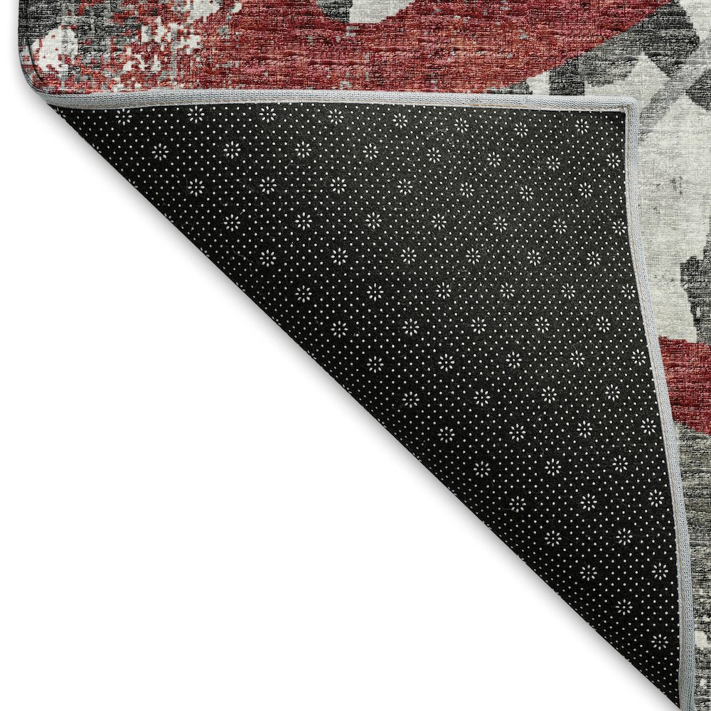 Premium Machine Washable Mayfield  Red 8' x 10' Rug. Picture 2
