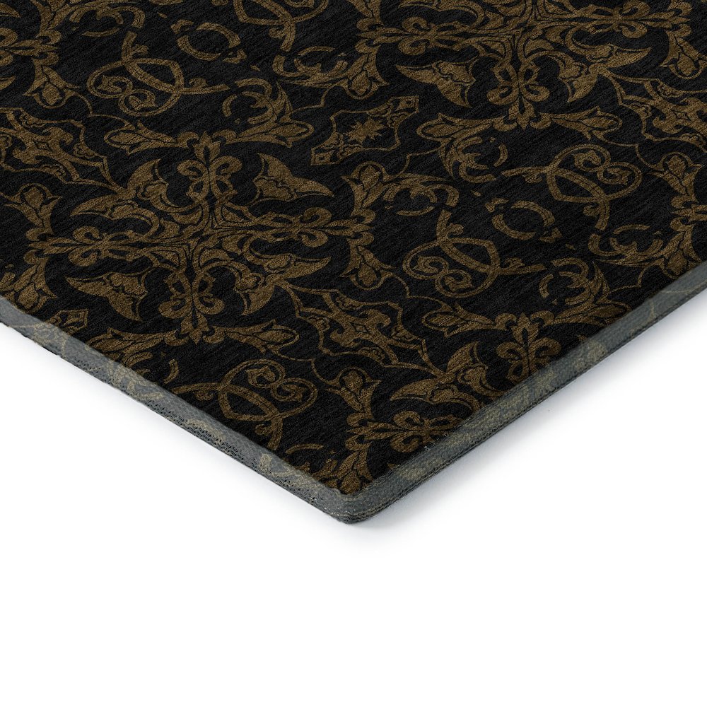 Premium Machine Washable Mayfield AMF785 Brown 8' x 10' Rug. Picture 3
