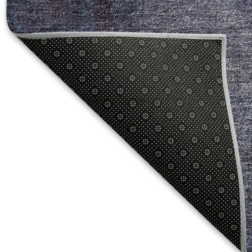 Premium Machine Washable Mayfield AMF787 Navy 8' x 10' Rug. Picture 2