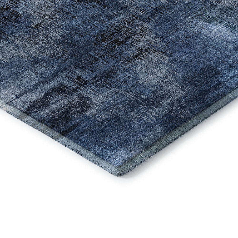 Premium Machine Washable Mayfield AMF792 Blue 8' x 10' Rug. Picture 3