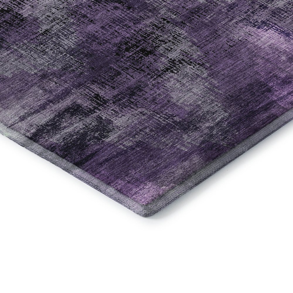 Premium Machine Washable Mayfield AMF792 Purple 8' x 10' Rug. Picture 3