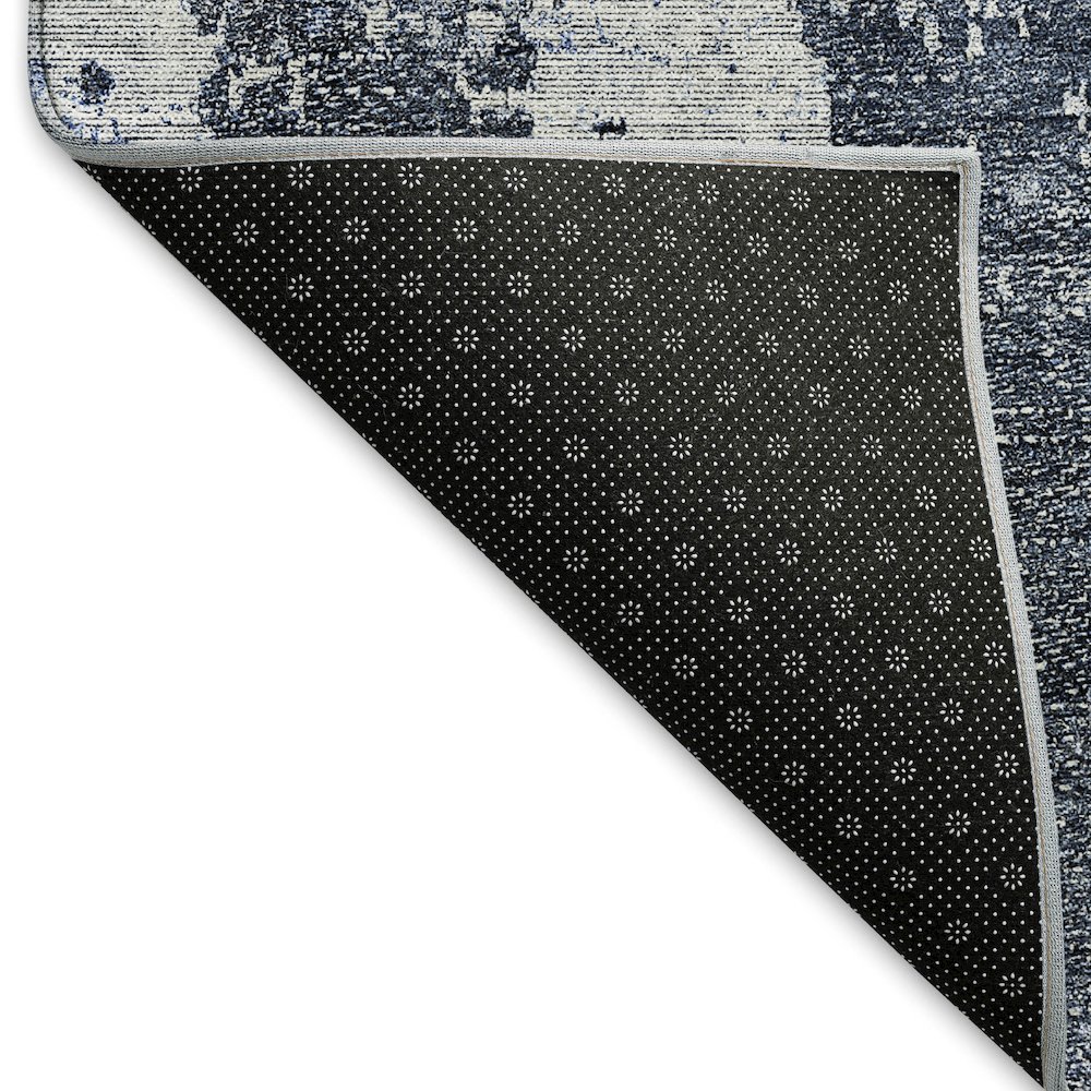 Premium Machine Washable Mayfield AMF796 Navy 8' x 10' Rug. Picture 2