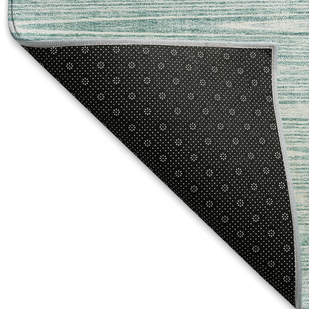 Premium Machine Washable Mayfield AMF800 Aqua 8' x 10' Rug. Picture 2
