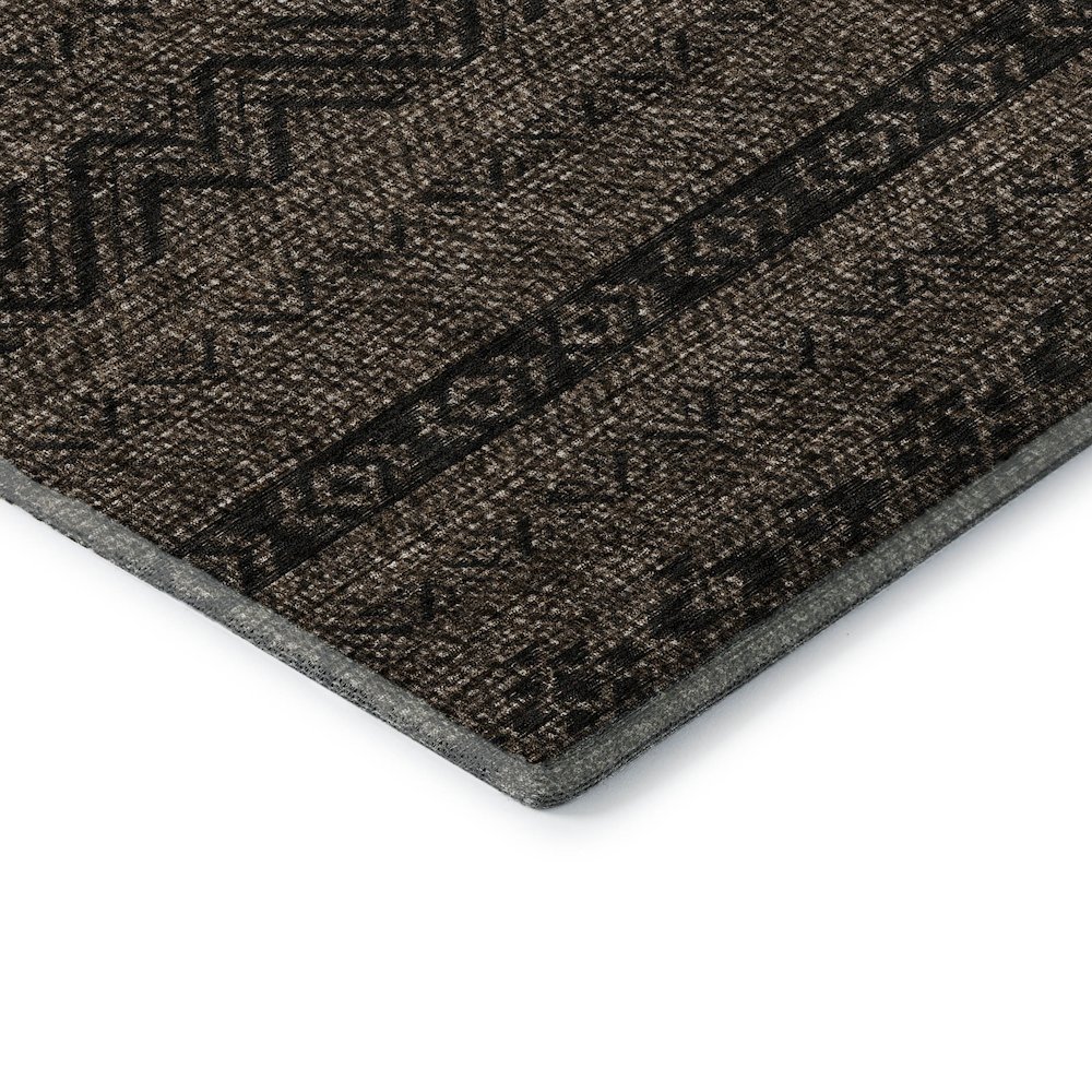 Premium Machine Washable Mayfield AMF803 Chocolate 8' x 10' Rug. Picture 3