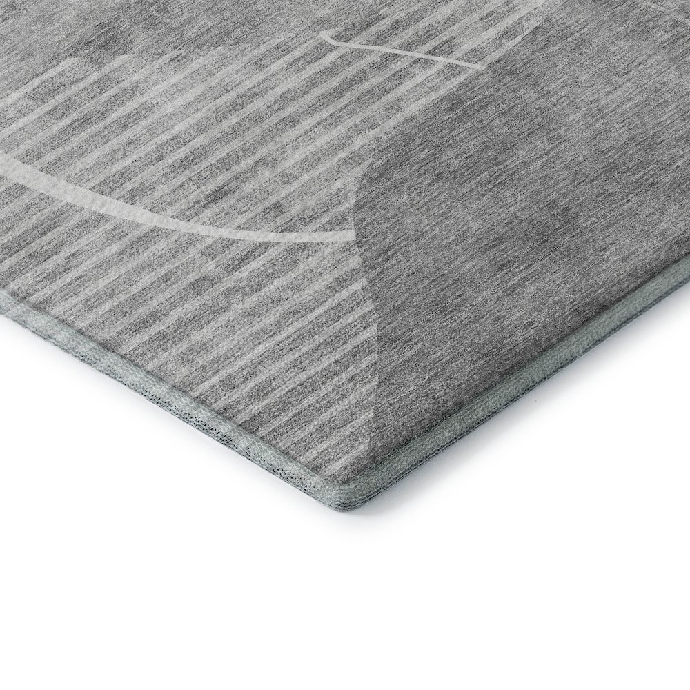 Premium Machine Washable Mayfield AMF805 Gray 8' x 10' Rug. Picture 3