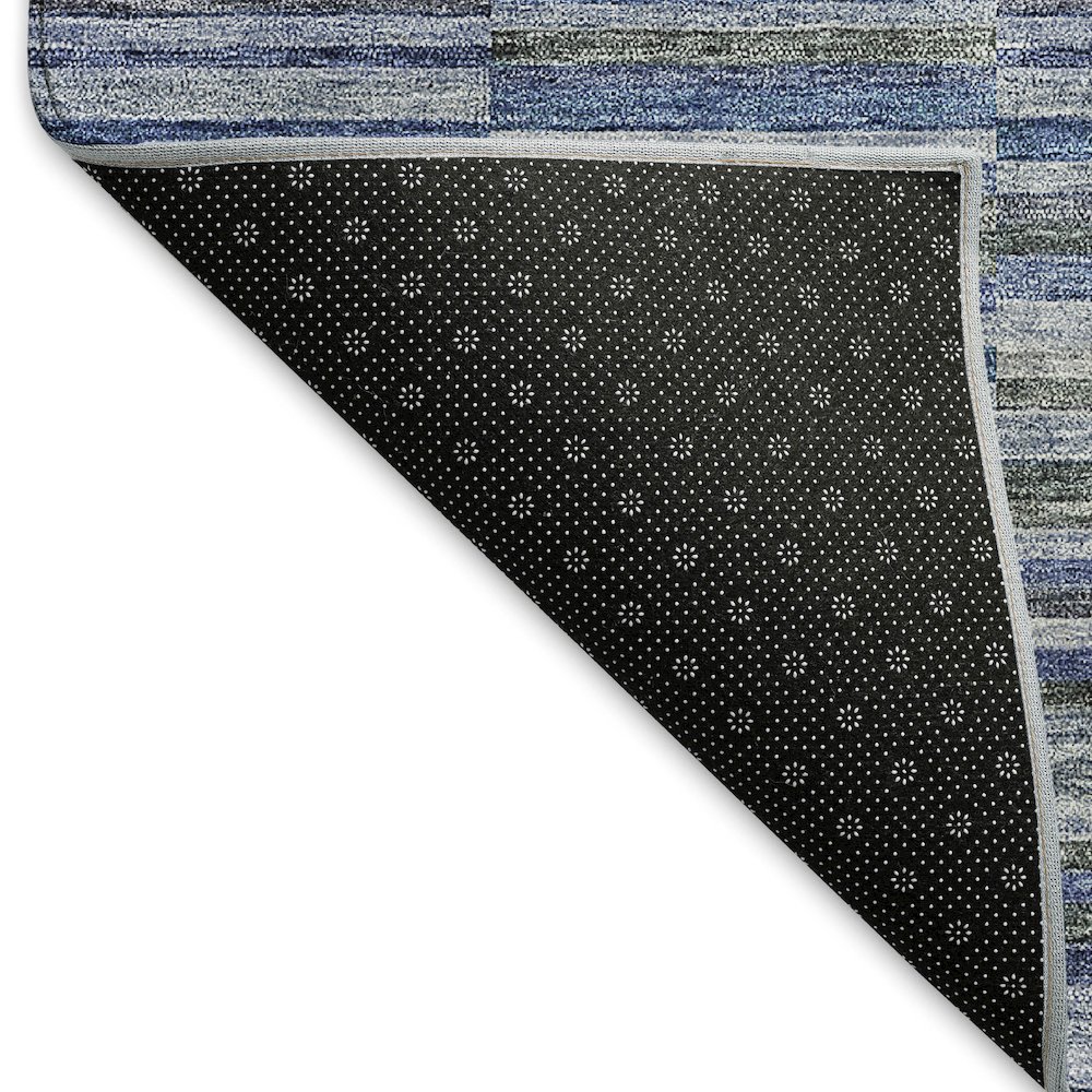 Premium Machine Washable Mayfield AMF816 Navy 8' x 10' Rug. Picture 2