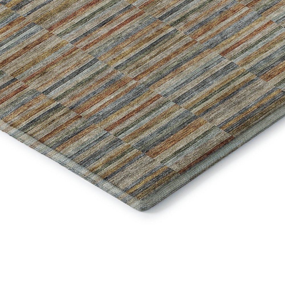 Premium Machine Washable Mayfield AMF816 Paprika 8' x 10' Rug. Picture 3