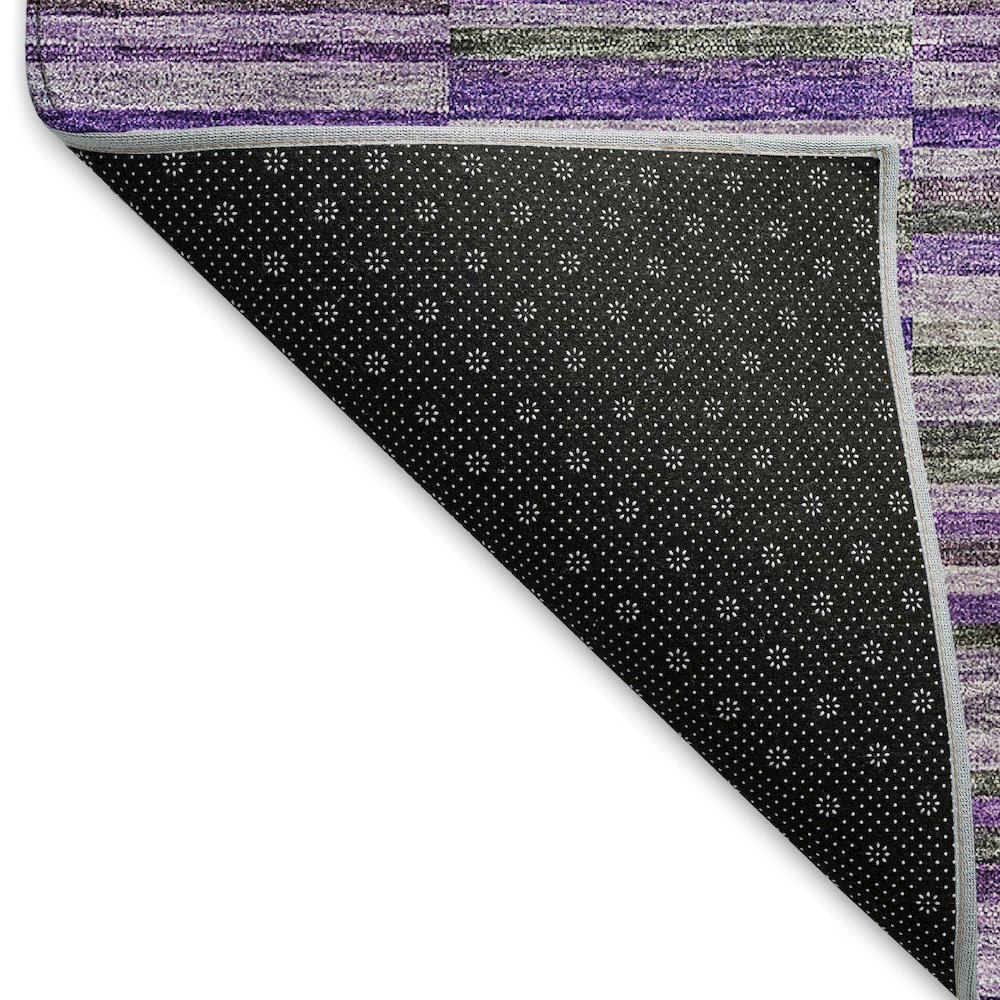Premium Machine Washable Mayfield AMF816 Purple 8' x 10' Rug. Picture 2