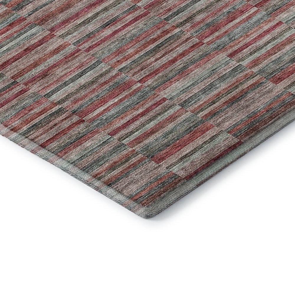 Premium Machine Washable Mayfield AMF816 Red 8' x 10' Rug. Picture 3