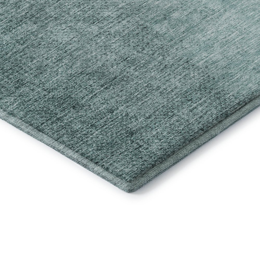Premium Machine Washable Mayfield AMF822 Teal 8' x 10' Rug. Picture 3