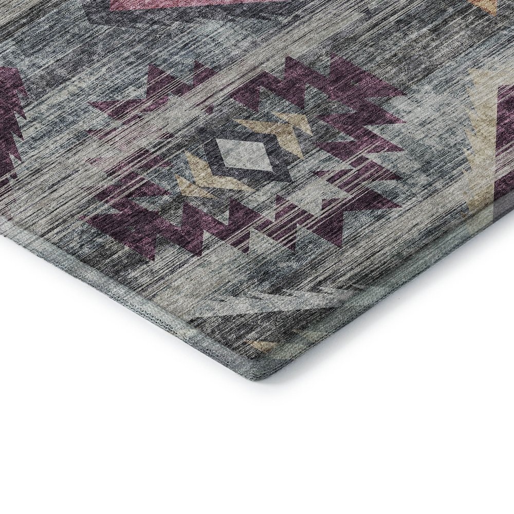 Premium Machine Washable Mayfield AMF836 Gray 8' x 10' Rug. Picture 3