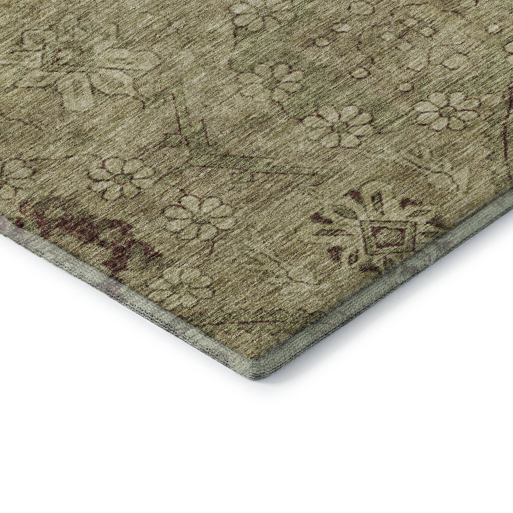 Premium Machine Washable Mayfield AMF842 Brown 8' x 10' Rug. Picture 3