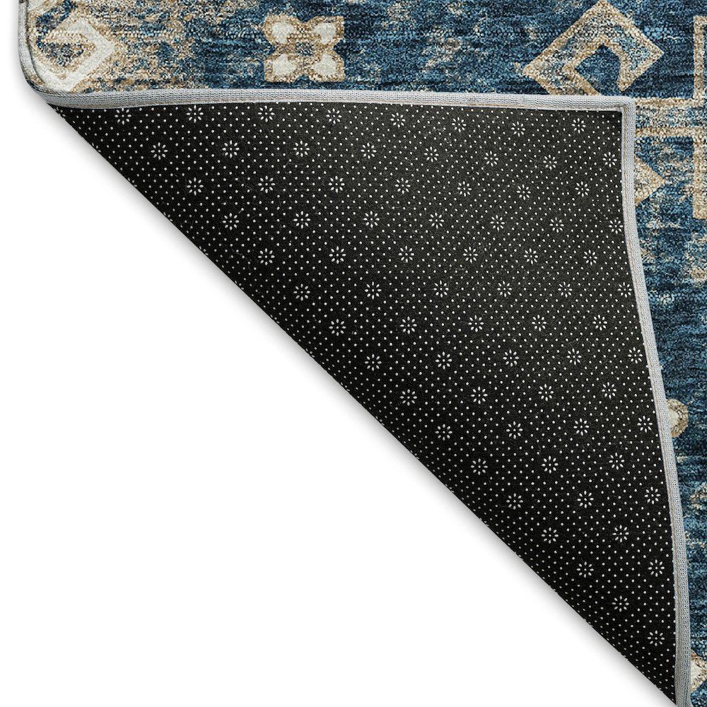 Premium Machine Washable Mayfield AMF846 Navy 8' x 10' Rug. Picture 2