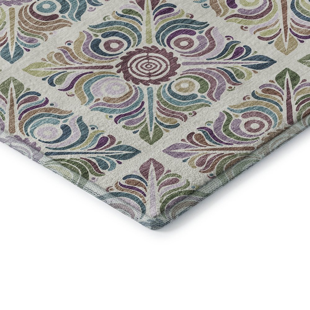 Premium Machine Washable Mayfield AMF852 Ivory 8' x 10' Rug. Picture 3