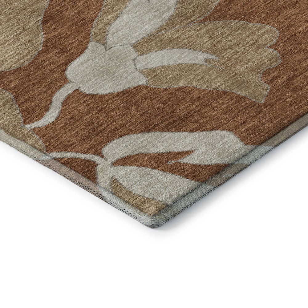 Premium Machine Washable Mayfield AMF857 Terracotta 8' x 10' Rug. Picture 3