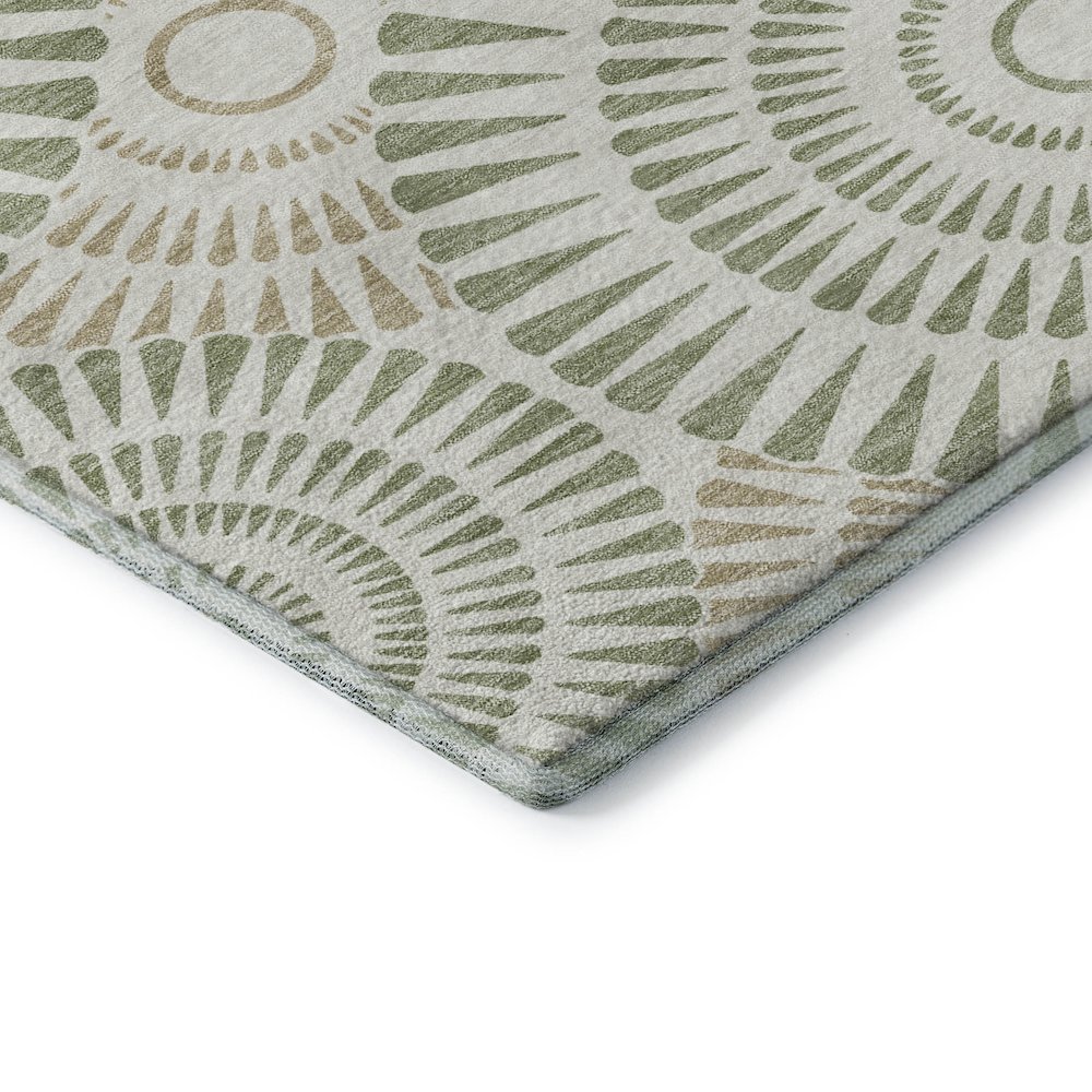 Premium Machine Washable Mayfield AMF877 Aloe 8' x 10' Rug. Picture 3