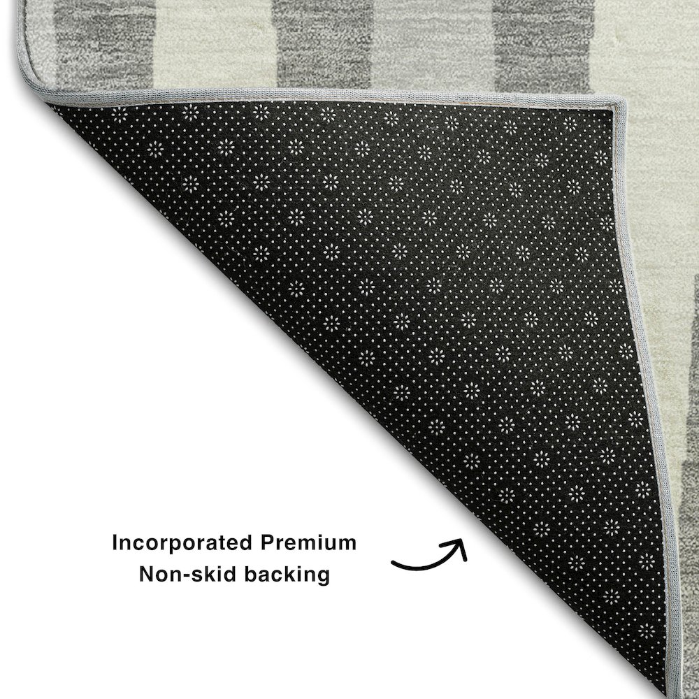 Premium Machine Washable Mayfield AMF881 Gray 8' x 10' Rug. Picture 2