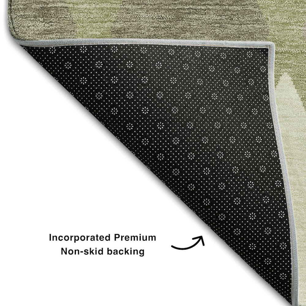Premium Machine Washable Mayfield AMF887 Aloe 8' x 10' Rug. Picture 2