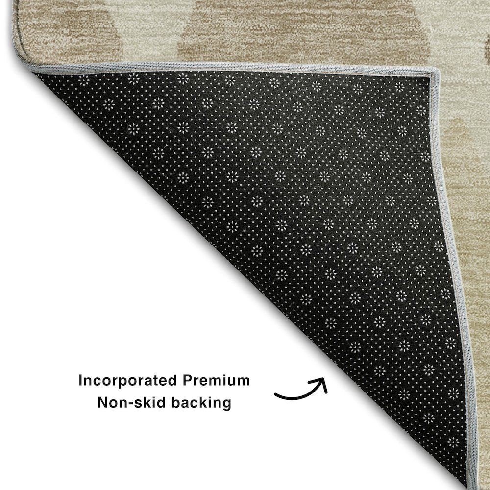 Premium Machine Washable Mayfield AMF887 Taupe 8' x 10' Rug. Picture 2