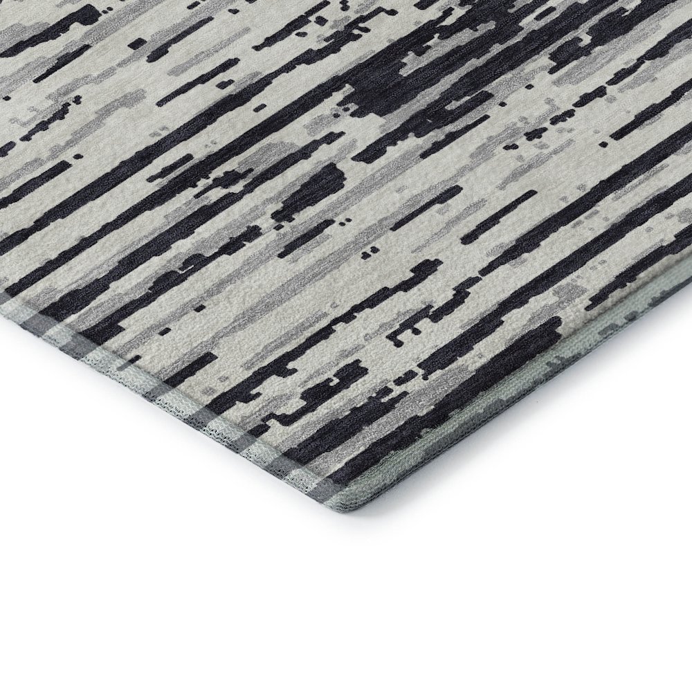 Premium Machine Washable Mayfield AMF888 Black 8' x 10' Rug. Picture 3