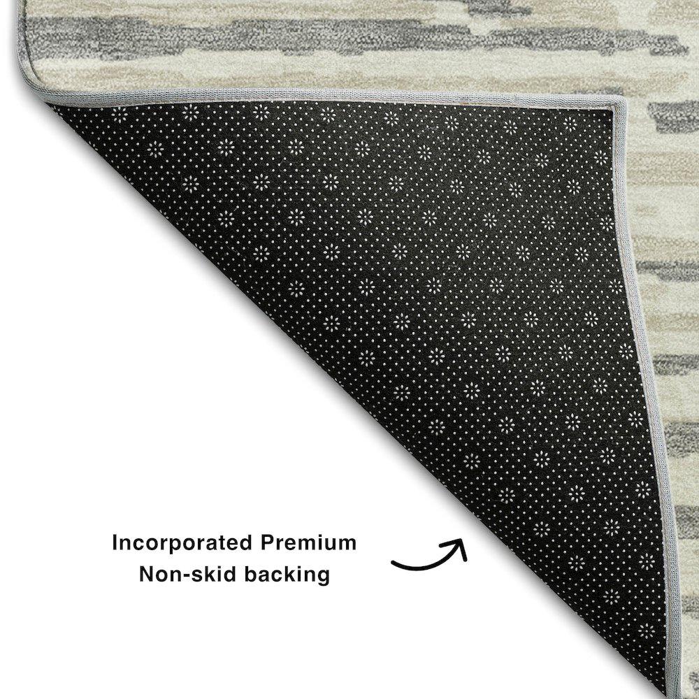 Premium Machine Washable Mayfield AMF888 Gray 8' x 10' Rug. Picture 2