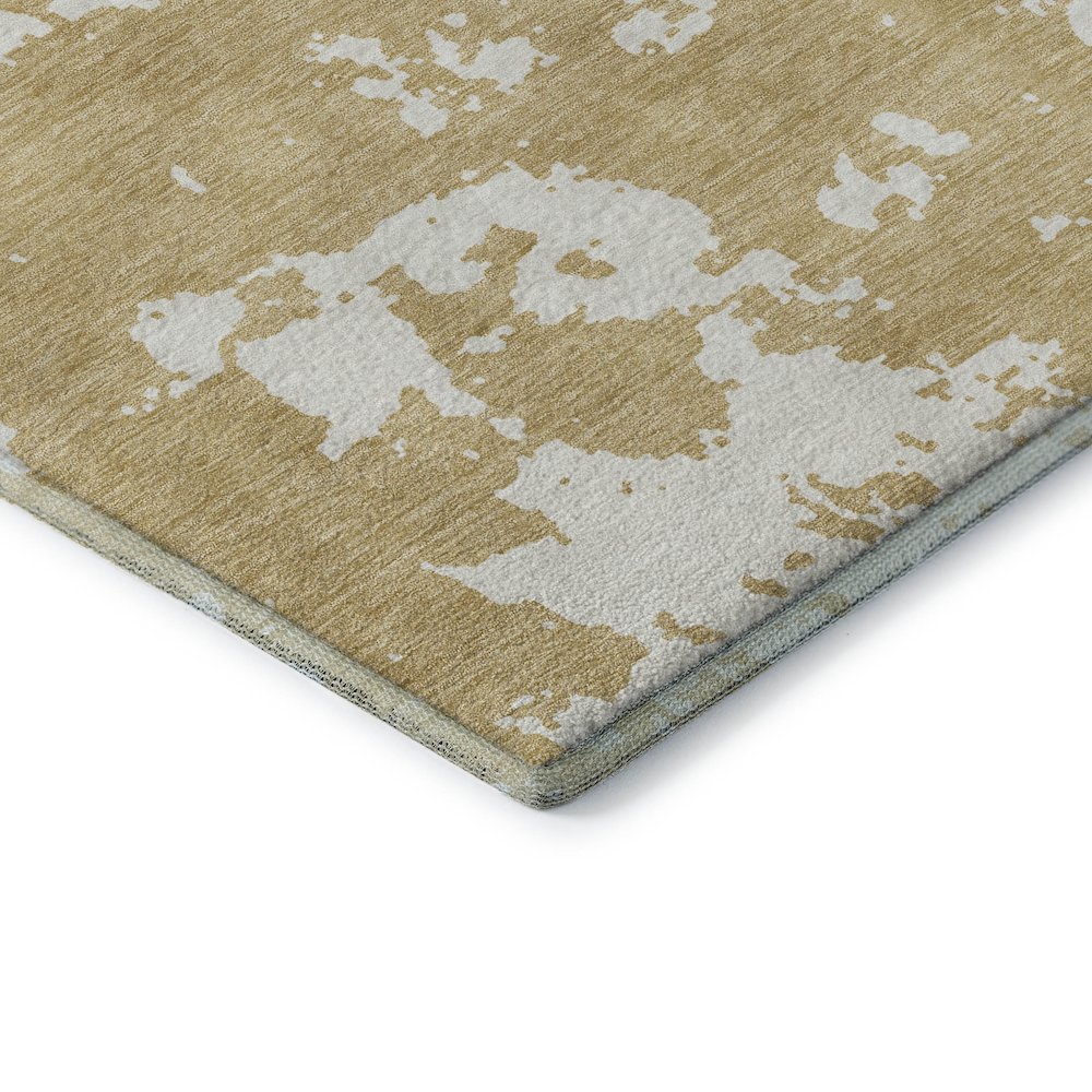 Premium Machine Washable Mayfield AMF897 Gold 8' x 10' Rug. Picture 3