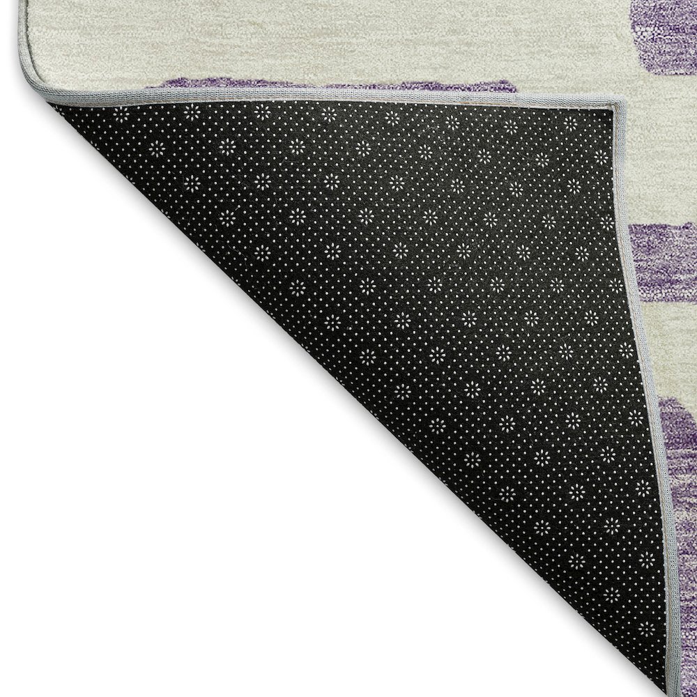 Premium Machine Washable Mayfield AMF903 Purple 8' x 10' Rug. Picture 2