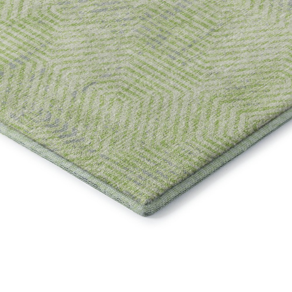 Premium Machine Washable Mayfield AMF912 Lime 8' x 10' Rug. Picture 3