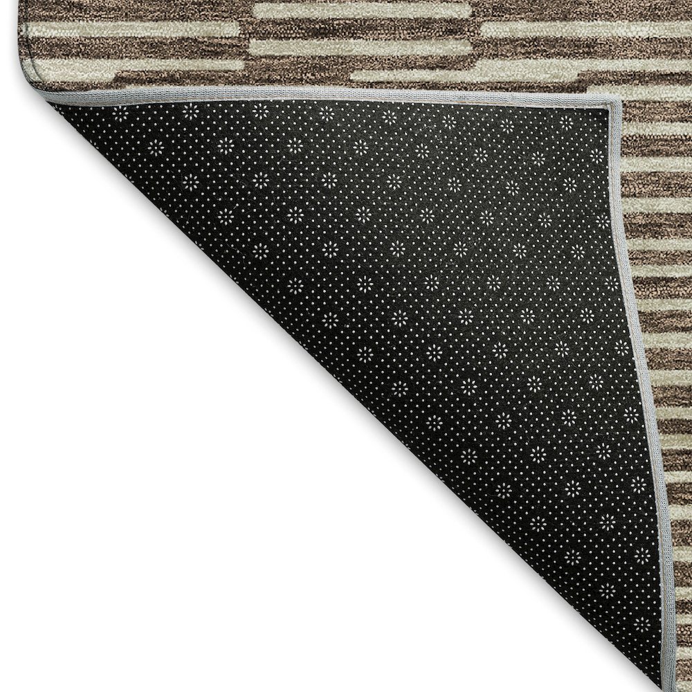 Premium Machine Washable Mayfield AMF918 Brown 8' x 10' Rug. Picture 2