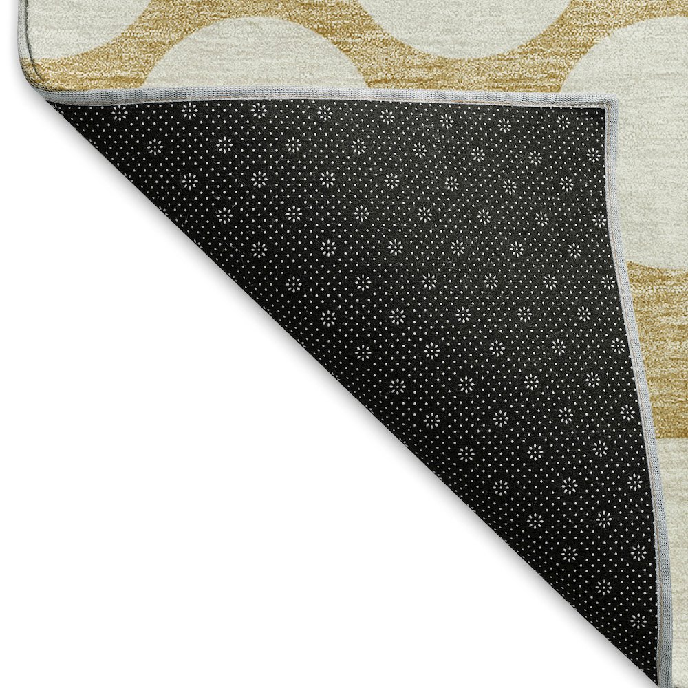 Premium Machine Washable Mayfield AMF921 Gold 8' x 10' Rug. Picture 2