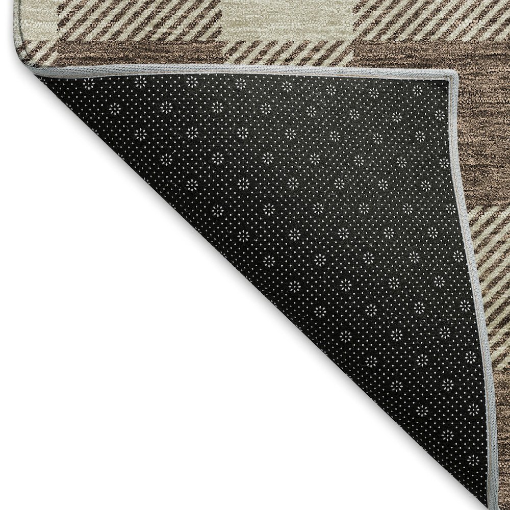 Premium Machine Washable Mayfield AMF923 Brown 8' x 10' Rug. Picture 2