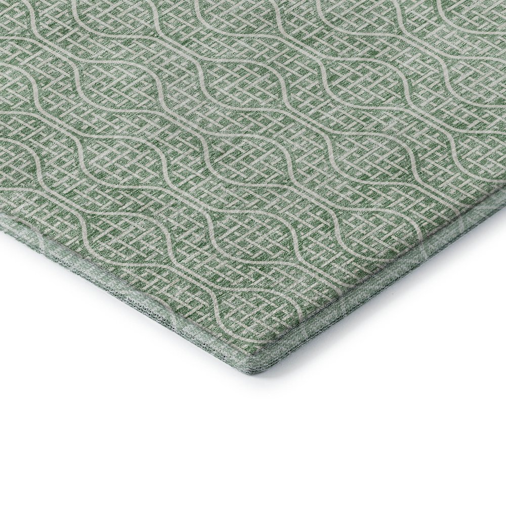 Premium Machine Washable Mayfield AMF926 Sage 8' x 10' Rug. Picture 3