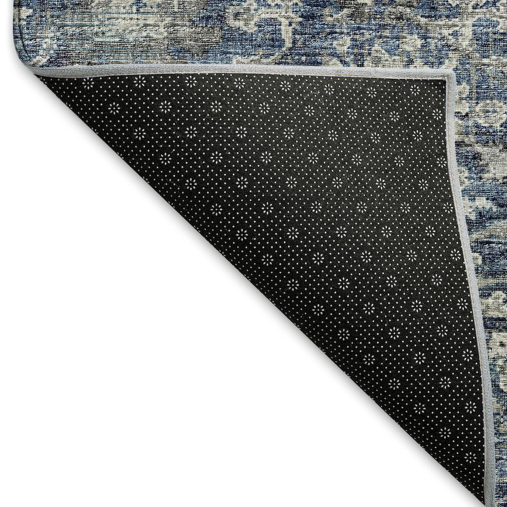 Premium Machine Washable Mayfield  Blue 8' x 10' Rug. Picture 2