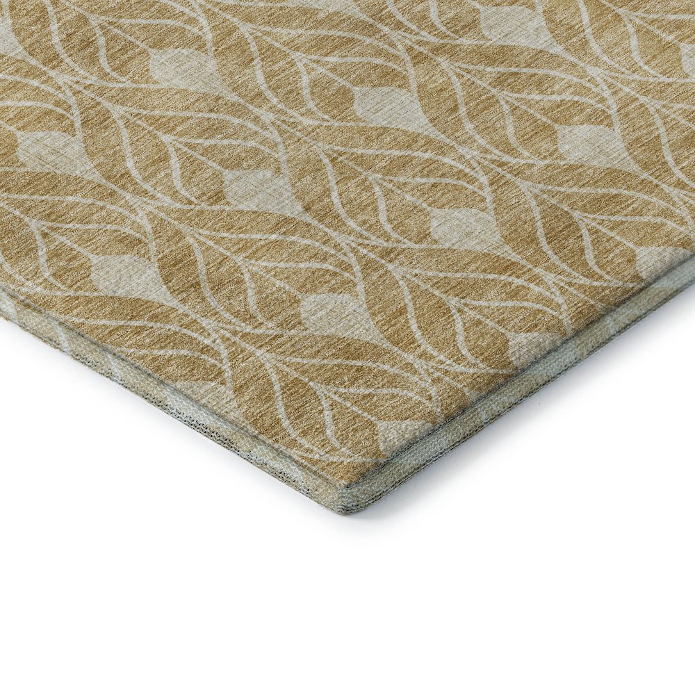 Premium Machine Washable Mayfield AMF931 Gold 8' x 10' Rug. Picture 3