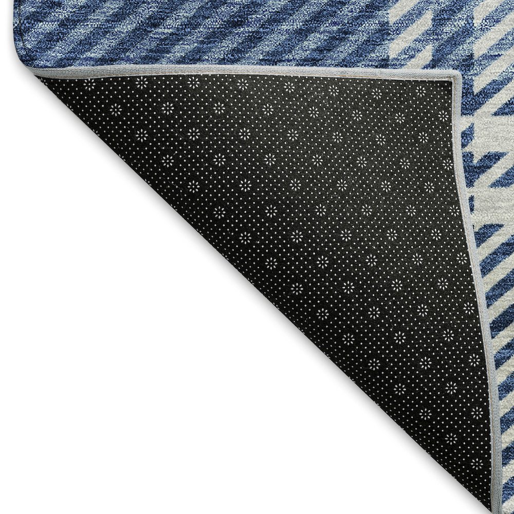 Premium Machine Washable Mayfield AMF935 Navy 8' x 10' Rug. Picture 2
