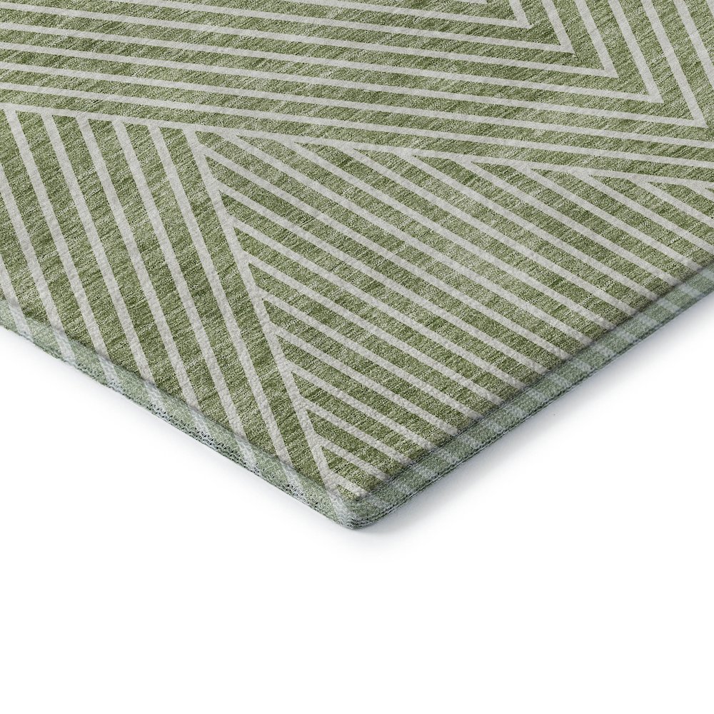 Premium Machine Washable Mayfield AMF937 Aloe 8' x 10' Rug. Picture 3