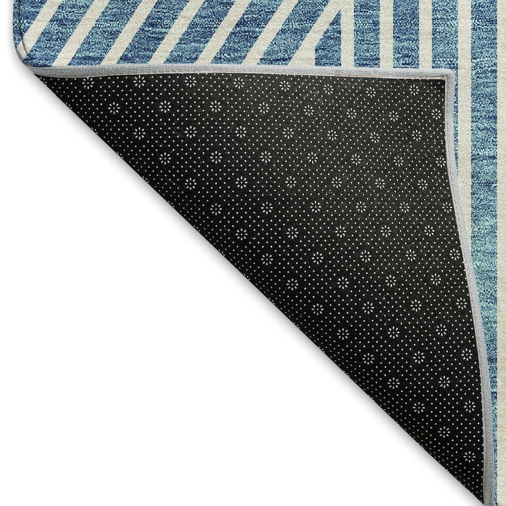 Premium Machine Washable Mayfield AMF937 Teal 8' x 10' Rug. Picture 2