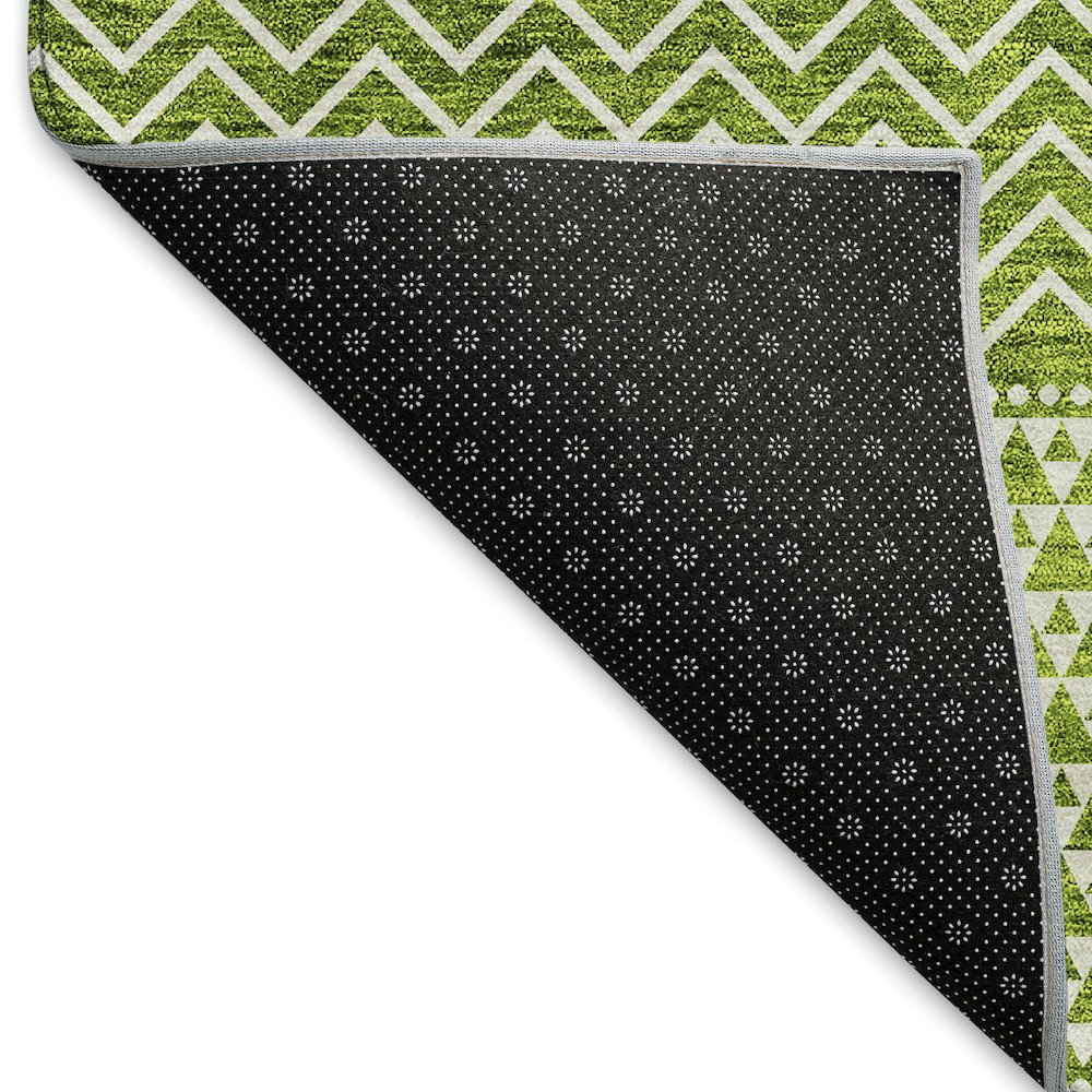 Premium Machine Washable Mayfield AMF939 Lime 8' x 10' Rug. Picture 2