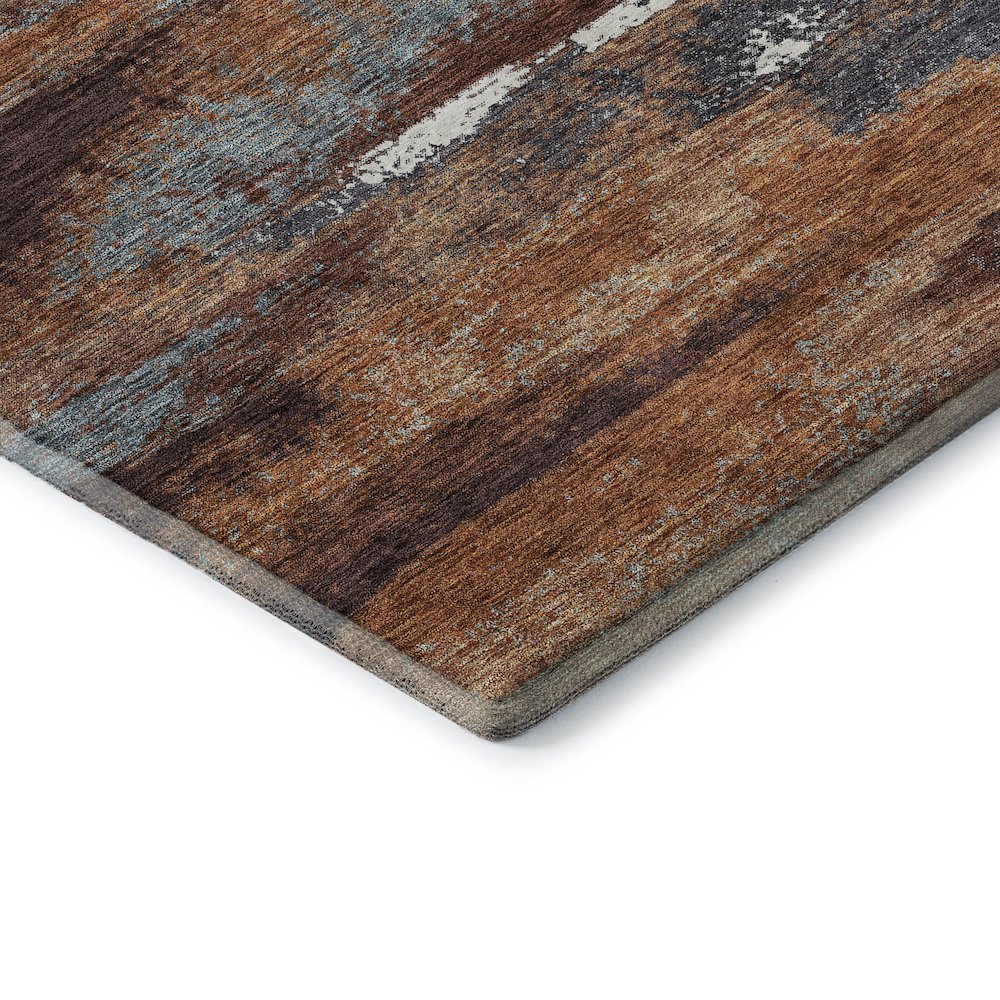 Premium Machine Washable Mayfield AMF942 Copper 8' x 10' Rug. Picture 3