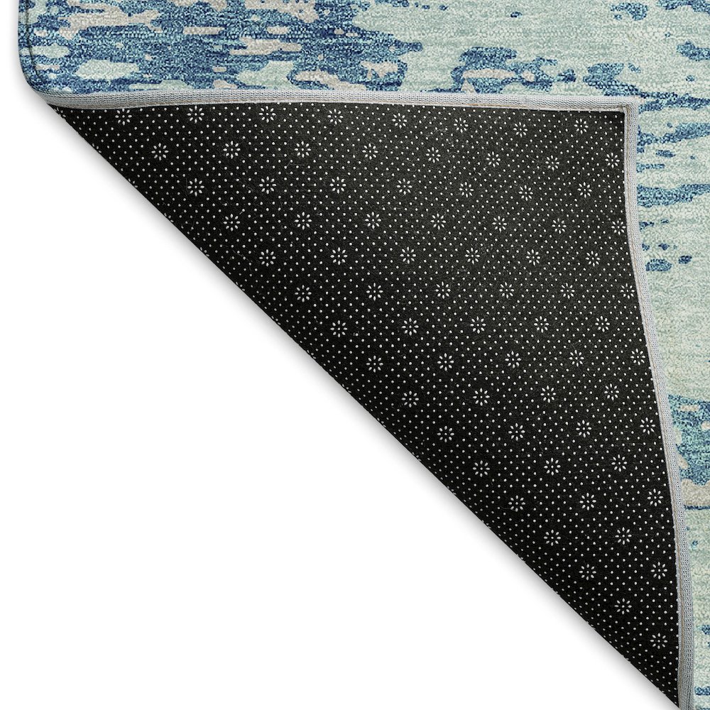 Premium Machine Washable Mayfield AMF946 Teal 8' x 10' Rug. Picture 2