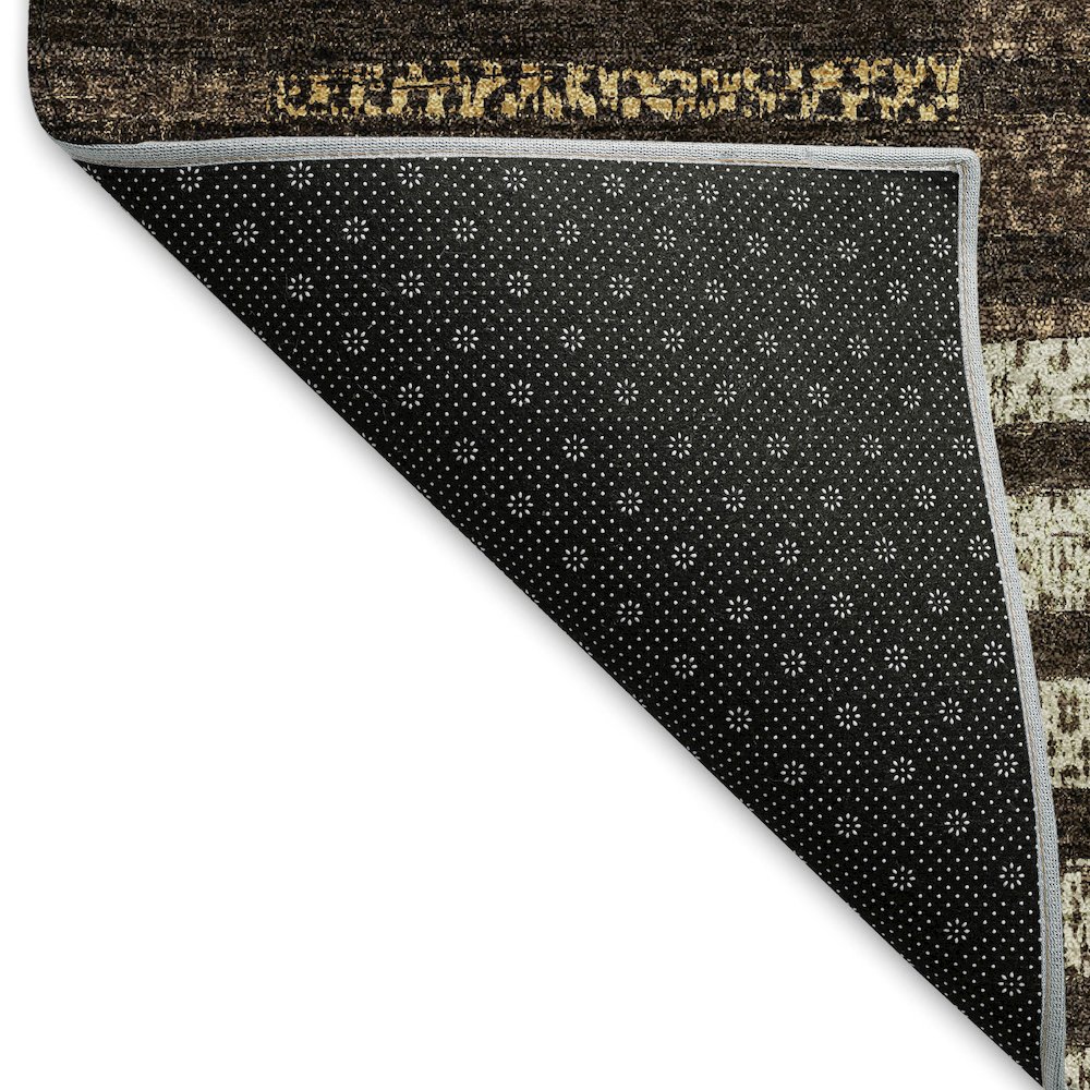 Premium Machine Washable Mayfield AMF954 Chocolate 8' x 10' Rug. Picture 2
