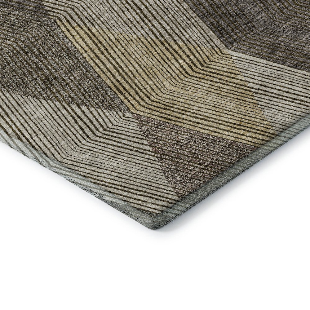 Premium Machine Washable Mayfield AMF962 Brown 8' x 10' Rug. Picture 3