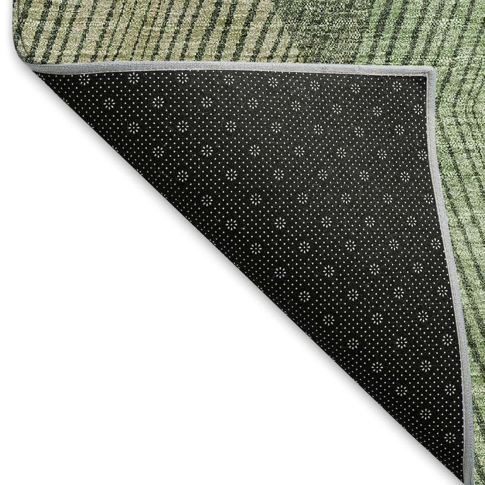 Premium Machine Washable Mayfield AMF962 Green 8' x 10' Rug. Picture 2