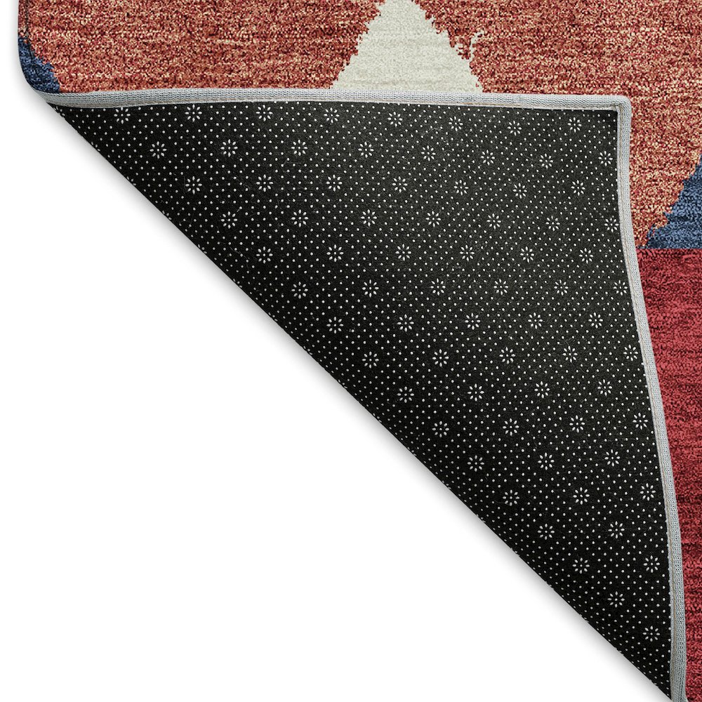 Premium Machine Washable Mayfield AMF965 Red 8' x 10' Rug. Picture 2