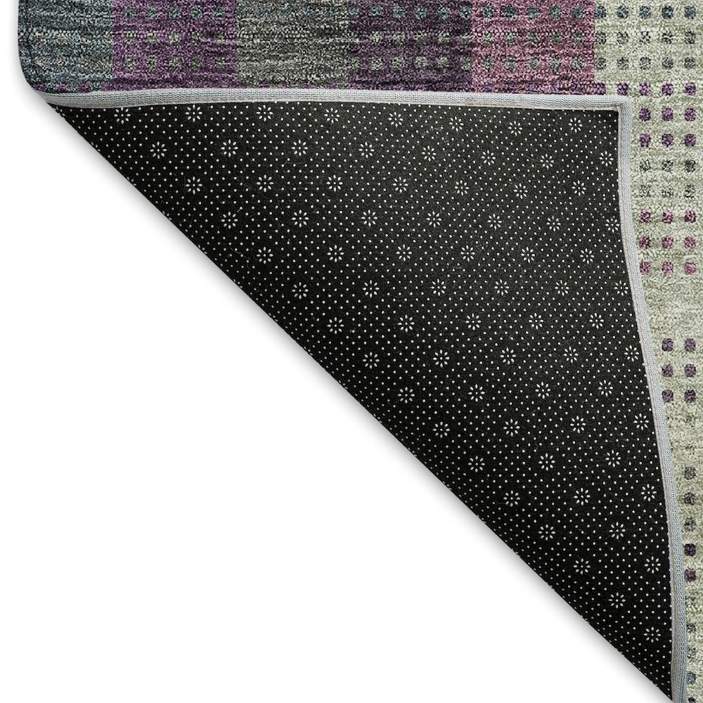 Premium Machine Washable Mayfield AMF966 Plum 8' x 10' Rug. Picture 2