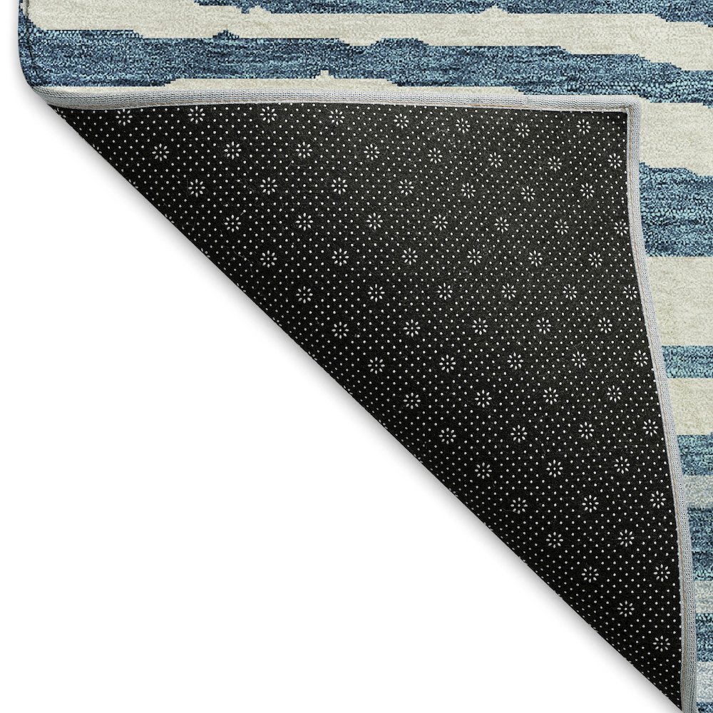 Premium Machine Washable Mayfield AMF974 Navy 8' x 10' Rug. Picture 2