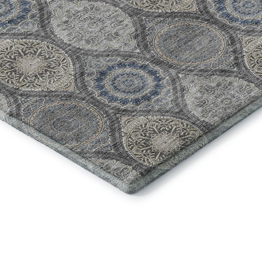 Premium Machine Washable Mayfield AMF976 Gray 8' x 10' Rug. Picture 3