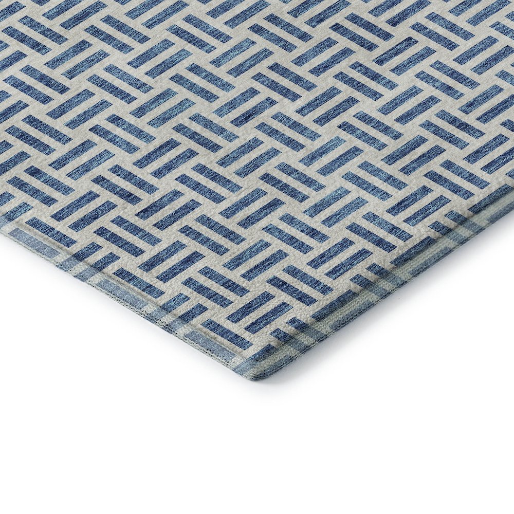 Premium Machine Washable Mayfield AMF978 Denim 8' x 10' Rug. Picture 3