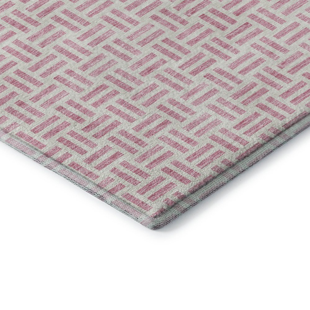 Premium Machine Washable Mayfield AMF978 Pink 8' x 10' Rug. Picture 3