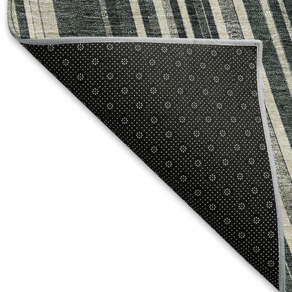 Premium Machine Washable Mayfield AMF981 Black 8' x 10' Rug. Picture 2